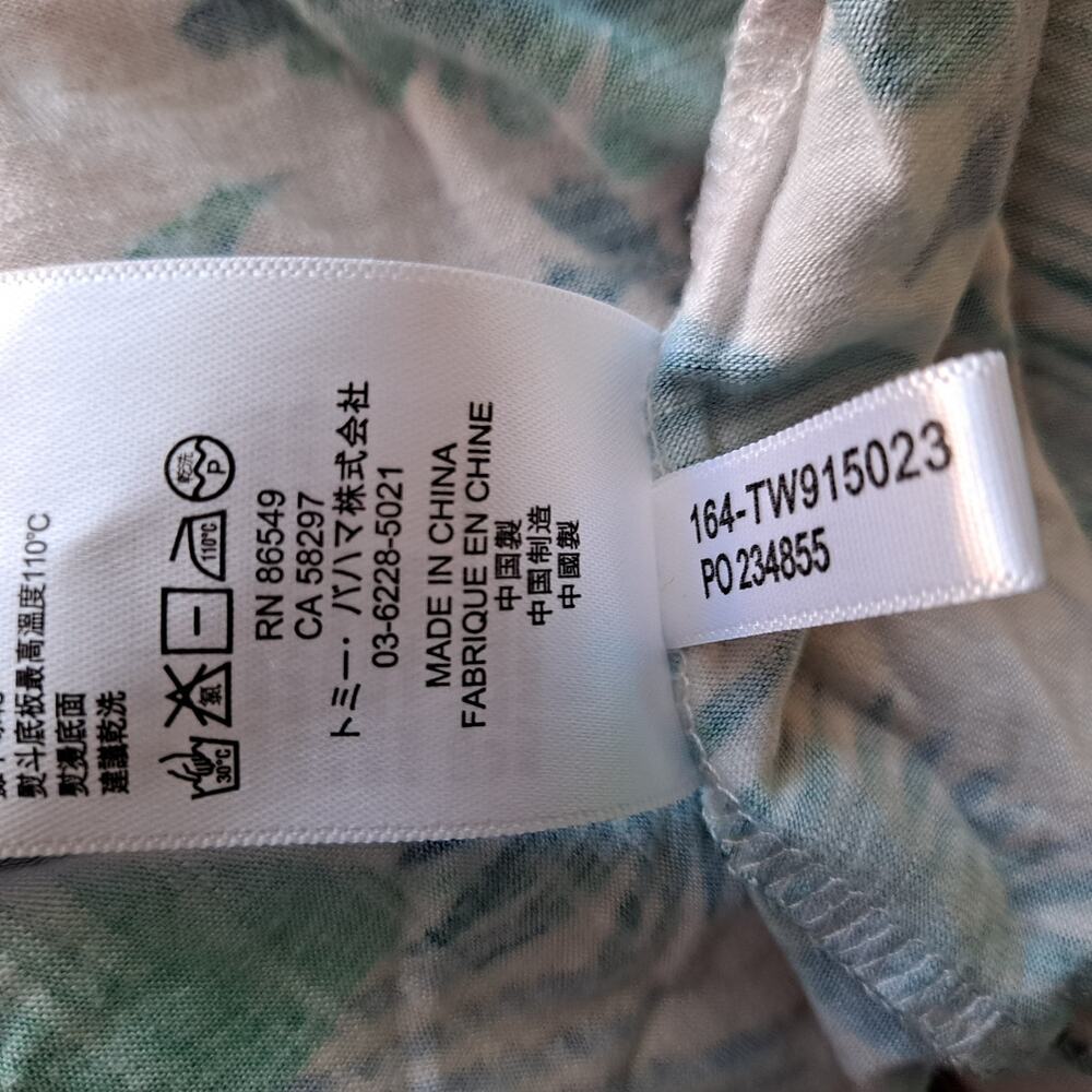 Tommy Bahama Maxi A-Line Skirt Floral Palm Parrot Tropical Hawaiian Women Size M - Picture 9 of 9